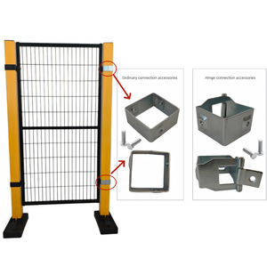 Robots industriels en cage de sécurité |   Clôture de sécurité en acier galvanisé certifiée CE, jaune + noir, 1,8 m, taille personnalisée, antirouille, livraison rapide - Product Image 2