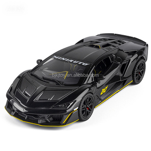 Coche de Juguete de Metal a Escala 1:32, Modelo de Coche de Carreras <span class=keywords><strong>Rambo</strong></span> Super Racing, Simulación de Aleación con Sonido y Luz, Regalo - Product Image 2