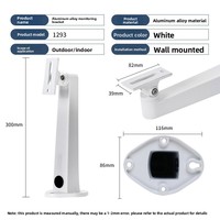 Aluminum Alloy Bullet Camera Wall Mount Bracket Heavy-Duty Outdoor Waterproof Adjustable Duckbill CCTV Security