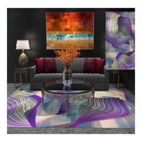 Tapis en peluche personnalisé avec cristaux, décoration de salon, facile à nettoyer, imperméable
