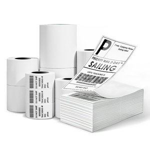 ฉลากสติกเกอร์ติด A4แบบบูรณาการที่สามารถย่อยสลายได้100x190 4x6นิ้ว100*150มม. ฉลากสำหรับจัดส่งด้วยความร้อนกันน้ำ - Product Image 1