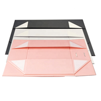 Boîte d'emballage en papier rigide pliable et mat ordinaire Boîtes en carton cadeau avec fermeture à couvercle magnétique personnalisées avec ruban pour l'emballage