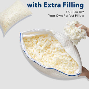 Gối Tre Giường Cỡ Queen Gối Cao Su Non Cổ Có Thể Điều Chỉnh Độ Cao Có Nắp Tháo Rời Giặt Được - Product Image 3