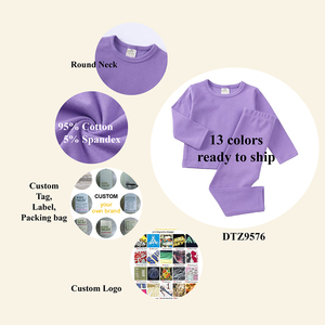 Pyjamas en coton personnalisés pour enfants, pyjamas d'hiver pour enfants, ensembles de vêtements pour garçons et filles, ensembles de vêtements de détente pour enfants, sous-vêtements, ensembles de vêtements pour enfants - Product Image 4