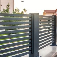 Panel de Cerca de Aluminio para Villa, Cerca Perimetral de Jardín de Lujo, Recubierta de Polvo, Resistente a la Oxidación, Tamaño y Color Personalizados, Fabricante OEM al por Mayor
