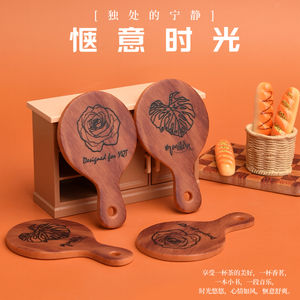 Hermosa Bandeja de Resina con Diseño Floral para Cabujones de Resina de Base Plana, para Casa de Muñecas, Vajilla en Miniatura, Manualidades DIY y Accesorio de Resina para Pegamento Cremoso - Product Image 2