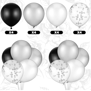 Articles de fête pour Halloween et mariage 'Jusqu'à la mort nous séparera' : Assiettes en carton, gobelets, serviettes, fourchettes, nappes, drapeaux, bannières, guirlandes, ballons - Product Image 6