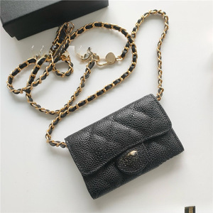 Sac de <span class=keywords><strong>téléphone</strong></span> unisexe de luxe en cuir avec chaîne détachable, <span class=keywords><strong>pochette</strong></span> compacte étanche à bandoulière avec lettres en relief, élégante et tendance - Product Image 2