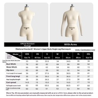 Maniquí de Costura Ajustable Tridimensional de Espuma para Mujer, Talla Grande, Multifuncional, Estándar