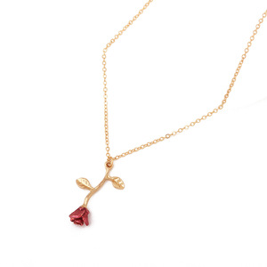Collier Pendentif Tendance en Alliage Motif Fleur Rose pour Femme, Bijou Cadeau 2025 - Product Image 5