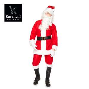 ODM Karnival - Gorro de Santa Claus Rojo de Poliéster de 140 g para Hombre Adulto, Alta Calidad, Talla Única, Disfraz para Navidad, Halloween, Fiestas, TV y Cine - Product Image 3