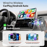 Portátil Mini 2 en 1 CarPlay Android Auto con cable a inalámbrico Wifi Car Play AI Box USB a tipo C Dongle adaptador para Apple iPhone