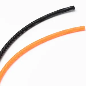 25mm pvc corrugated conduit orange plastic pipe electric tube flexible