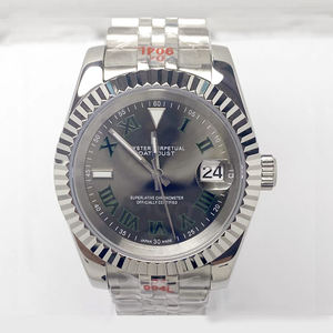 นาฬิกาข้อมือจักรกลใหม่ ดีไซน์สปอร์ต หน้าปัดโรมัน ลายหัวไชเท้าสีเขียว สายสตีล มัลติฟังก์ชั่น สำหรับผู้ชาย รุ่นธุรกิจ NH35 - Product Image 1