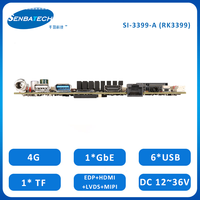 Procesador Rockchip RK3399, tarjeta TF de 12V, 7 USB, 6 puertos serie, pantalla ARM, Linux, Android, placa base, 1 unidad