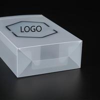 Boîtes d'emballage pliables transparentes en PP de haute qualité, recyclables, personnalisées, avec finition givrée et gaufrage, pour cadeaux