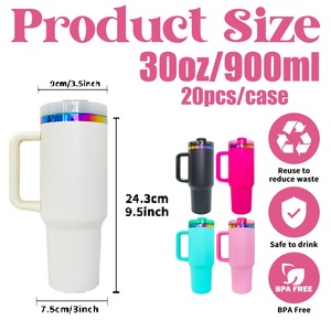 Confezione da 20 Tumbler H2.0 da 30oz in Acciaio Inox a Doppia Parete, Rivestimento in Polvere Multicolore Arcobaleno, per Incisione Laser, Spedizione dagli Stati Uniti - Product Image 3