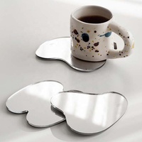 Sous-verre en acrylique simple et créatif pour la maison, sous-verre isolant pour tasse à eau, ornements décoratifs tendance