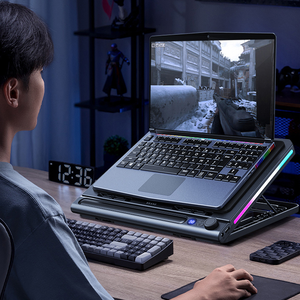 Nuioxi Mới Nén Làm Mát Không Khí Tốc Độ Cao <span class=keywords><strong>Turbo</strong></span> <span class=keywords><strong>Fan</strong></span> Gió Áp Lực Máy Tính Xách Tay Làm Mát Pad Quạt Duy Nhất RGB Chơi Game Máy Tính Xách Tay Làm Mát Cơ Sở - Product Image 6