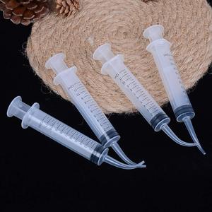 Jeringa Dental de 12 ml con Cabeza Curva, Irrigador Bucal sin Aguja, Instrumento Dental Manual de Plástico de un Solo Uso - Product Image 1