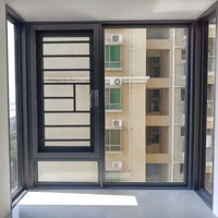 Portes en verre à battants personnalisées, modernes, à rupture de pont thermique, en aluminium, à triple vitrage Low-E, pour maison passive