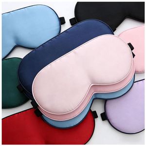 Luxury Mulberry Silk Custom Embroidery Logo Soft Skin-Friendly <b>Sleep</b> Adjustable Strap Light Shading Eye <b>Mask</b> - Product Image 3