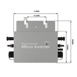 Micro onduleur 2000W 1600W 800W 1000W MPPT hors réseau solaire lien <span class=keywords><strong>nep</strong></span> intégré Wi-Fi surveillance solaire micro-onduleur - Product Image 5