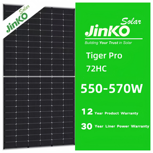 Panel Solar Bifacial de Doble Vidrio Jinko <span class=keywords><strong>Tiger</strong></span> PRO 550W 570W de Alta Eficiencia - Product Image 1