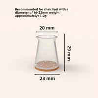 Protections de pieds de chaise pour sols en bois dur, couvre-pieds en silicone, protège les sols en bois et en carrelage contre les rayures, patins en feutre, embouts de pieds de meubles