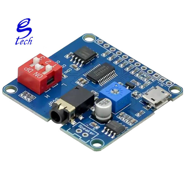 High quality MP3 voice playback module one-on-one triggering serial port control playback USB download 8M storage DY-SV8F