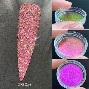 مسحوق لامع عاكس بتأثير الماس، غبار ناعم لامع لتزيين الأظافر، صبغة طلاء غير عضوية - Product Image 1