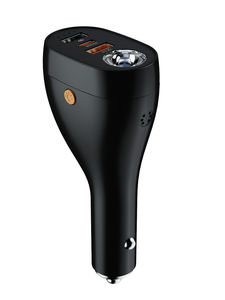 Herramienta Rompeventanas para Automóvil, Cortador de Cinturón de Seguridad, Kit de Emergencia para Automóvil 7 en 1, Zumbador, Linterna LED SOS, Cargador de Automóvil de Carga Rápida de 30 W - Product Image 1