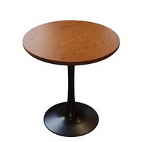 Meubles commerciaux en bois massif de style rustique vintage d'Asie du Sud-Est, table et chaises pour restaurant, bar, boulangerie, café