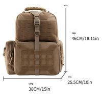 Sac à dos tactique de grande capacité 1000D résistant à l'usure, imperméable, multi-compartiments, MOLLE, pour le rangement d'équipements de plein air