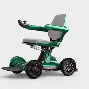 Silla de ruedas motorizada automática con control remoto, plegable y ligera para uso de personas con discapacidad. - Product Image 3