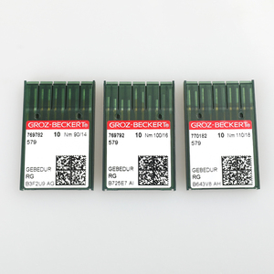 Groz Machine Importado 579 Ojal Agujas industriales de cabeza redonda <span class=keywords><strong>para</strong></span> bordado Duker Hupolt 981 <span class=keywords><strong>para</strong></span> uso industrial - Product Image 1