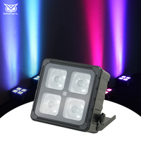 Projecteur LED PAR extérieur étanche IP65 4x20W RGBWAUV avec contrôle DMX sans fil et application, alimentation par batterie, pour hôtel et jardin