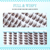 Extensions de cils pré-collées auto-adhésives, style naturel et long, 8-16mm, faites à la main, en poils doux, faciles à poser – Meilleures ventes