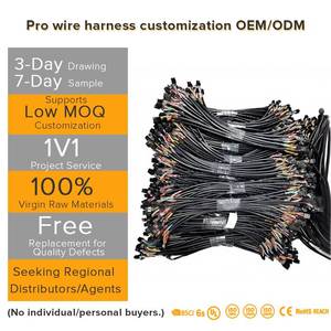 <span class=keywords><strong>Cable</strong></span> de Control Industrial con Conductor de Cobre Estañado de PTFE/Nylon Impermeable, Arnés de Cableado para Computadora y Motocicleta - Product Image 1