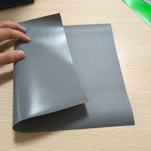 Haute qualité <span class=keywords><strong>sans</strong></span> fuite Flexible couleur gris profond réservoir d'eau tissu semi-enduit <span class=keywords><strong>PVC</strong></span> bâche étanche - Product Image 1