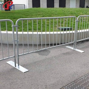Barriere di Controllo Folla in Acciaio Rotonde Portatili ed Economiche, Barriera Temporanea Mobile per Eventi all'Aperto, Recinzioni e Cancelli in Vendita - Product Image 4