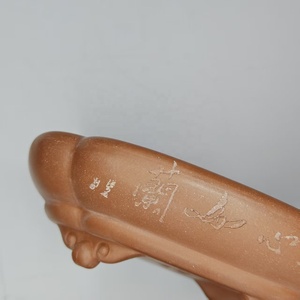 Pot à bonsaï en argile violette Yixing de haute qualité, fait main, non verni, avec pieds en forme de nuage - Product Image 6