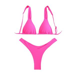 Maillot de bain imprimé numérique personnalisé en usine, bikini triangle fendu pour femme, maillot de bain femme en promotion - Product Image 5