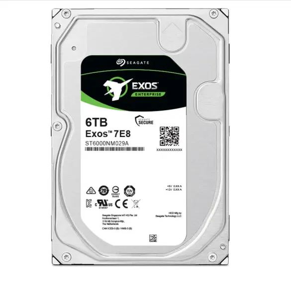 Seagate Exos ST6000NM029A 6テラバイトSAS 12ギガバイト/秒256MBキャッシュInternal Hard Disk DriveためServer