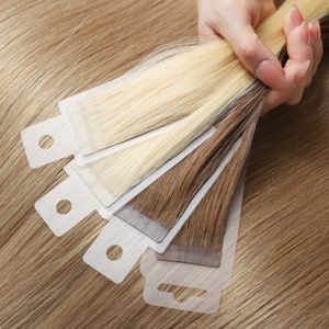 2025奢华品质欧洲头发双拉厚端100% 人类处女雷米无缝隐形胶带接发 - Product Image 1