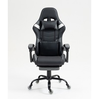 Ordinateur à dossier haut Gamer Table PC Gaming Desk Chair Set Ergonomique Rotation PC Computer Gaming Gaming Chair Avec Repose-pieds
