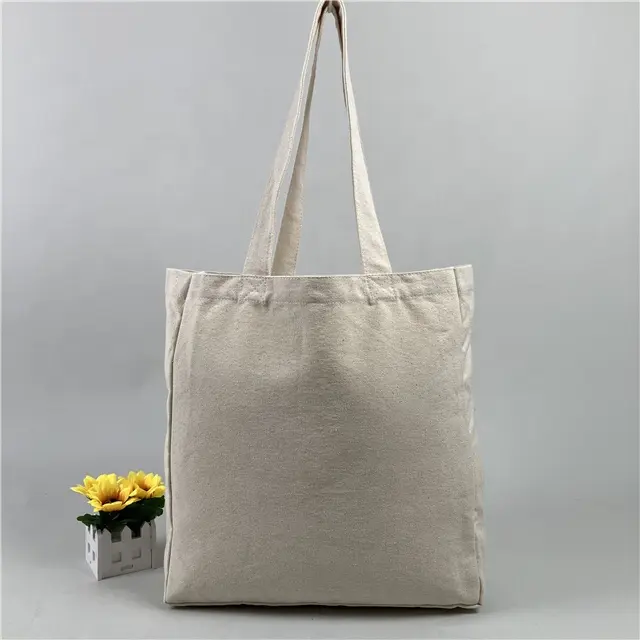 Waterproof Cotton Bag With Chain Handles Cotton Crochet Bags Natural Shopping Color Organic Cotton Canvas Mini Shopping Bag