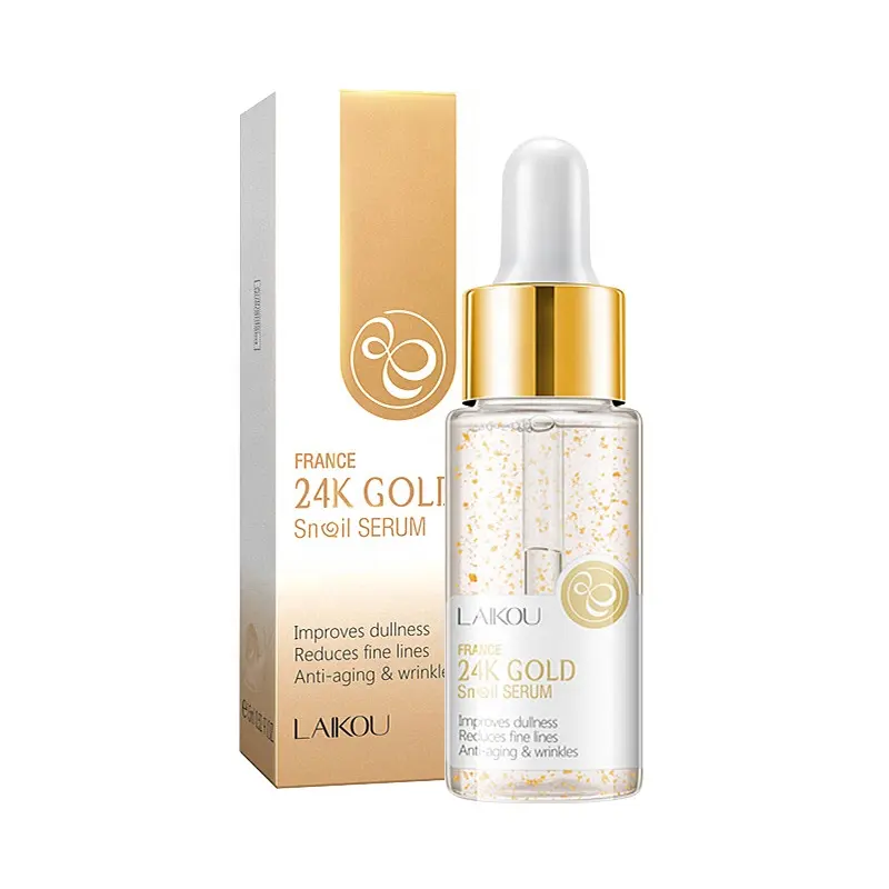 Hot Sale 24k gold snail serum Skincare Serum Face Anti Aging Whitening Organic Collagen /24k Gold Serum