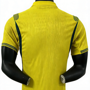 Nuova Maglia da Calcio Professionale Personalizzata della Nazionale Brasiliana 2026, Classica Gialla, da Uomo, ad Asciugatura Rapida, Traspirante, in Spandex/Cotone - Product Image 4