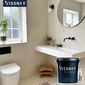 <span class=keywords><strong>Rivestimento</strong></span> <span class=keywords><strong>Decorativo</strong></span> a Base di Cemento Vissney per Pareti e Pavimenti di Bagni e Docce, Microcemento - Product Image 2